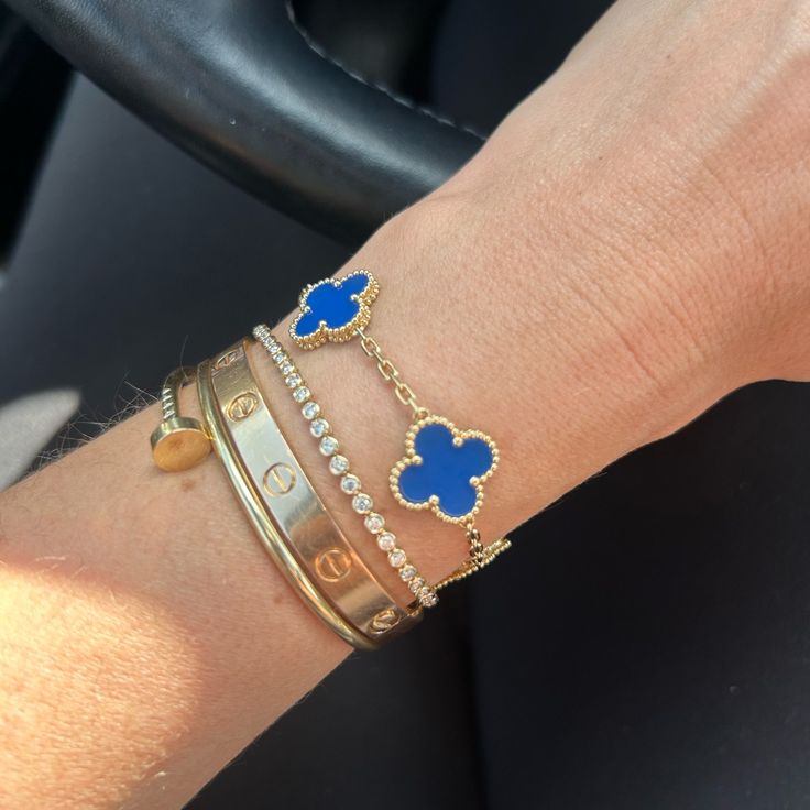 Clover Bracelet Blue